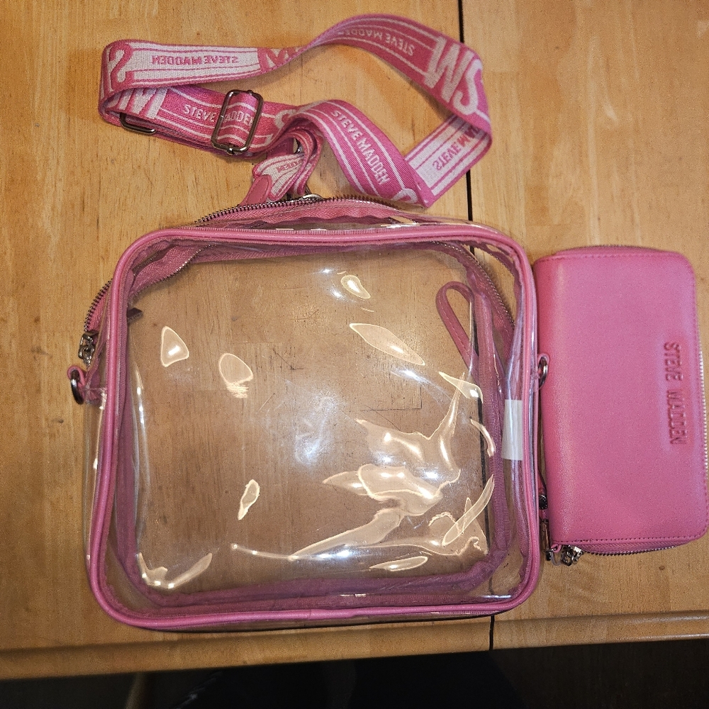 Steve Madden Pink Transparent Crossbody Bag - Picture 2 of 2